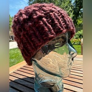 READY TO SHIP Luxury HANDKNIT Merino Wool Beanie